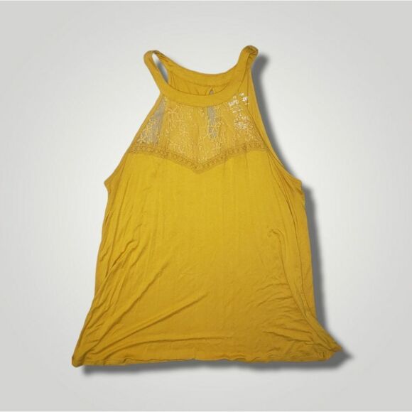 Torrid super soft lace inset tank size 1 1x Butter Yellow - Picture 3 of 7